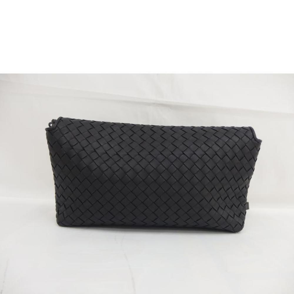 Bottega Veneta Shoulder Black Bag Intrecciato